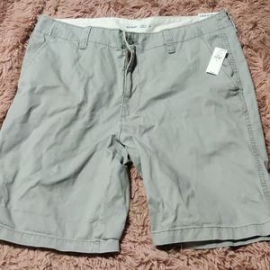 Gray 10" Inseam Chino Shorts